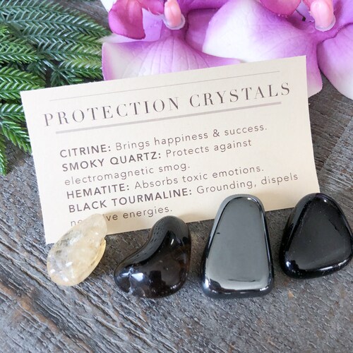 Protection Crystals Set Healing Crystals to Protect From Etsy Canada