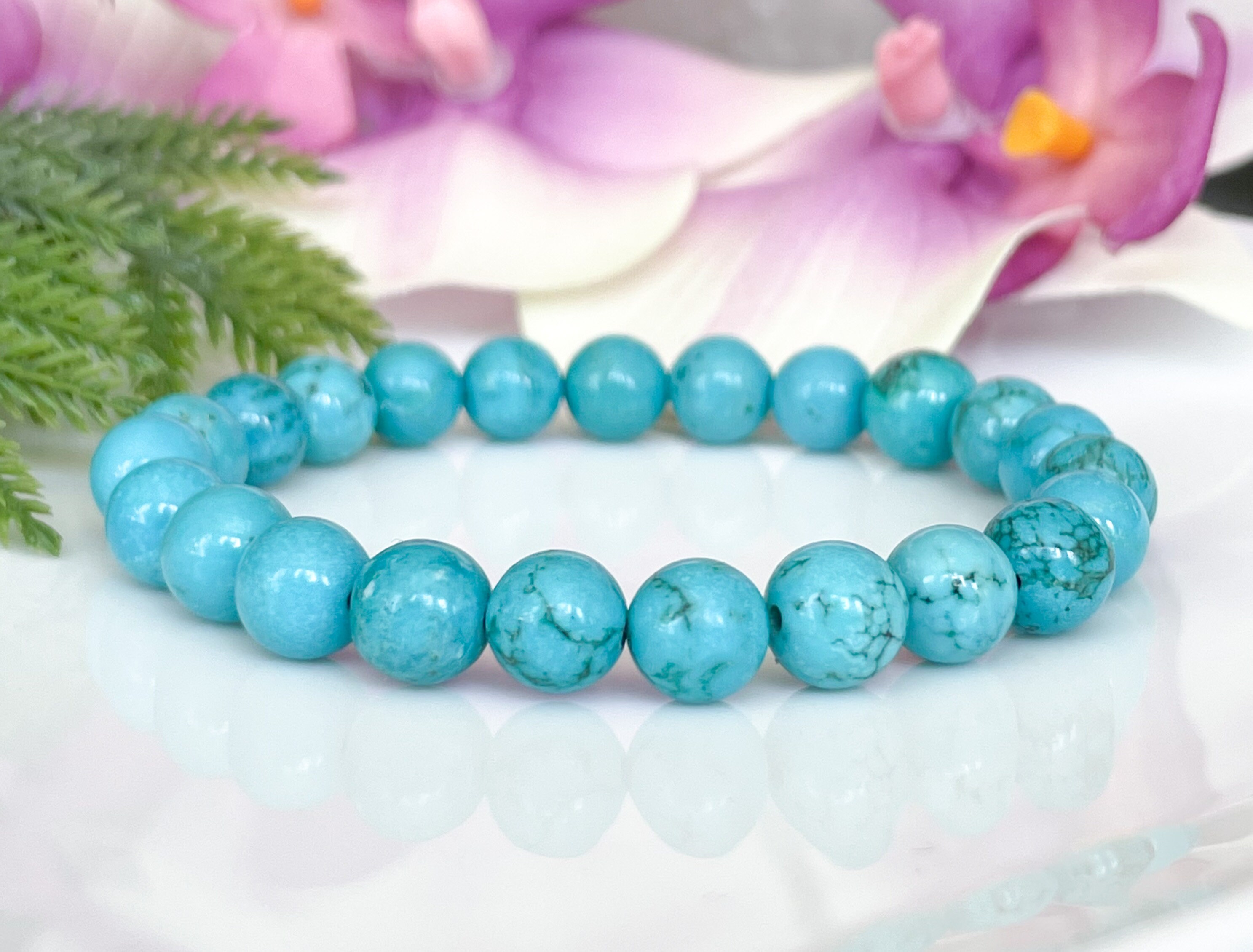 Natural Turquoise Beads Round Gemstone Beads Loose Beads For - Temu