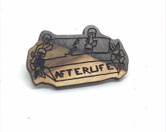 Recycled skateboard pin badge (various colour options)