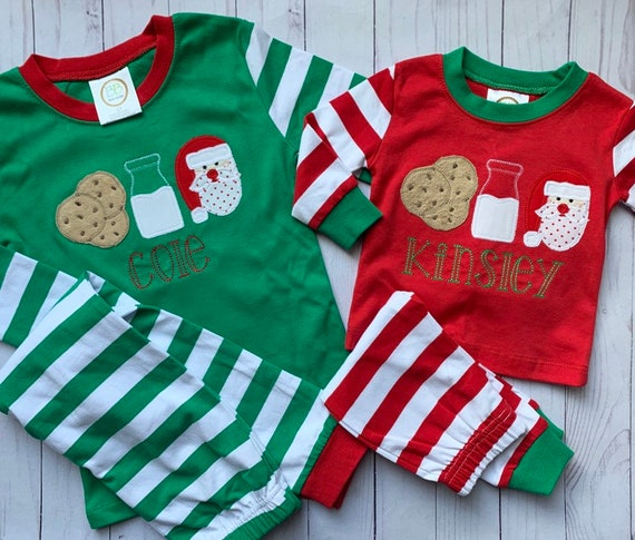 milk and cookies baby pajamas