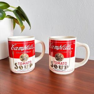Campbell soup bowls mugs - Etsy 日本