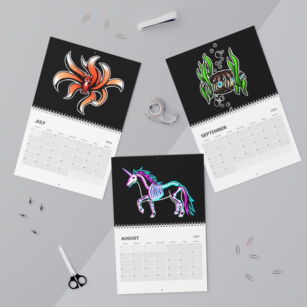 2024 Calendar Cryptids Etsy