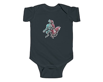 Loup-garou bébé grenouillère - infantile Fine Jersey Body, cadeau de Shower de bébé, Goth bébé tenue