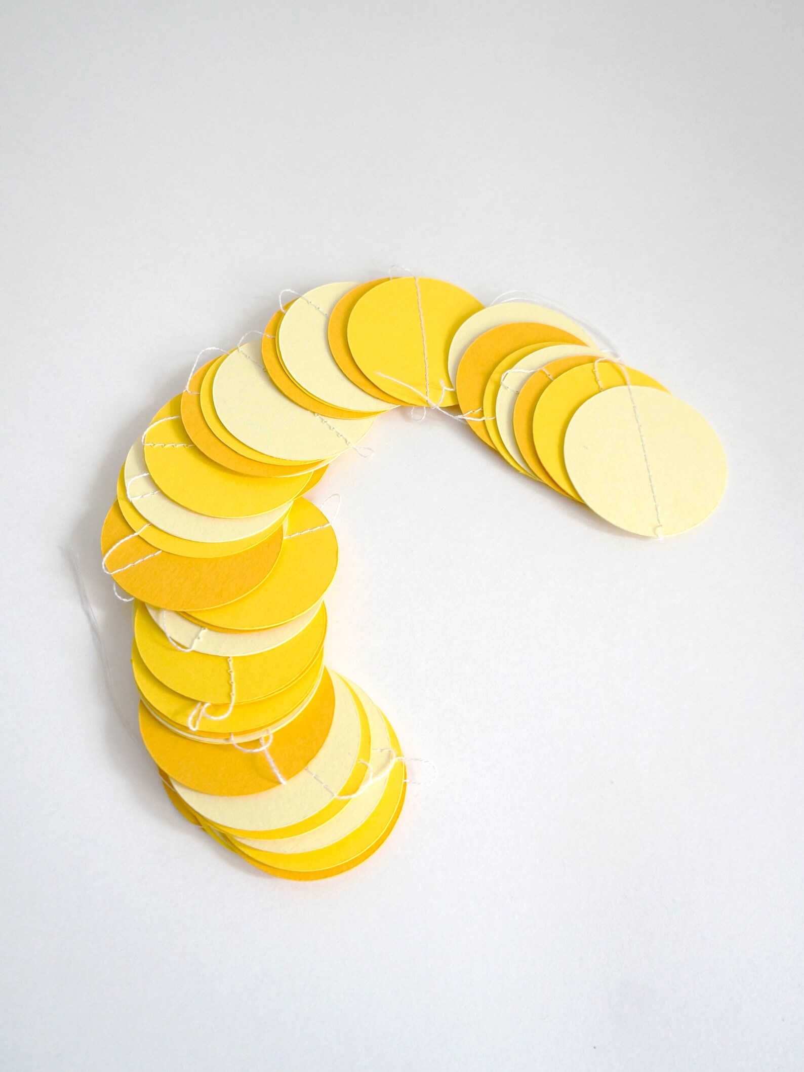 Paper Garland/ yellow garland / Wedding Birthday Bridal Etsy