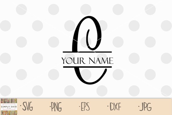 Download Split letter C svg split monogram C svg initial C svg | Etsy