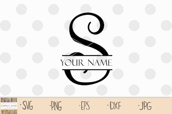 Download Split Letter S Svg Split Monogram S Svg Initial S Svg Etsy