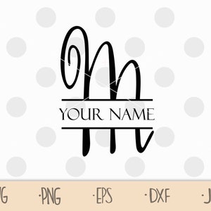 Split letter M svg - split monogram M svg - initial M svg - split initial svg - svg m - Commercial Use Cut Files - SVG Cricut Cut File SPM2