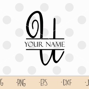 Split letter U svg - split monogram U svg - initial U svg - split initial svg - svg u - Commercial Use Cut Files - SVG Cricut Cut File SPM2
