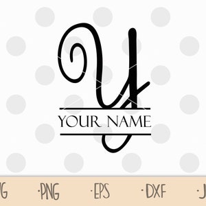 Split letter Y svg - split monogram Y svg - initial Y svg - split initial svg - svg y - Commercial Use Cut Files - SVG Cricut Cut File SPM2