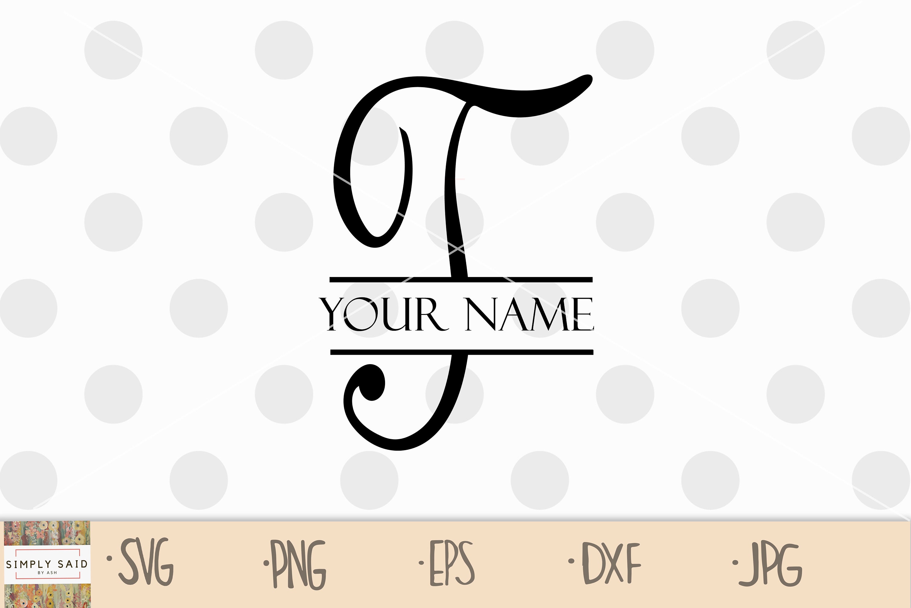 Download Split Letter T Svg Split Monogram T Svg Initial T Svg Etsy