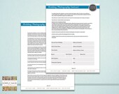 Wedding Photography Contract- INSTANT DOWNLOAD- 2 Page PSD Files