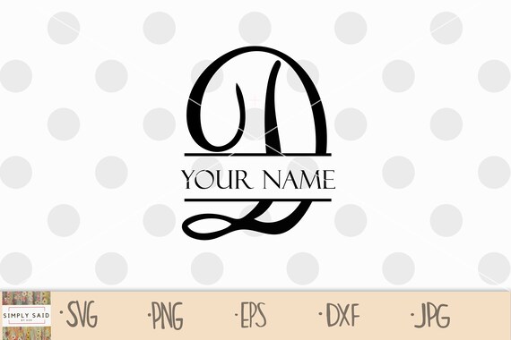 Download Free Split Letter D Svg Split Monogram D Svg Initial D Svg Etsy SVG Cut Files