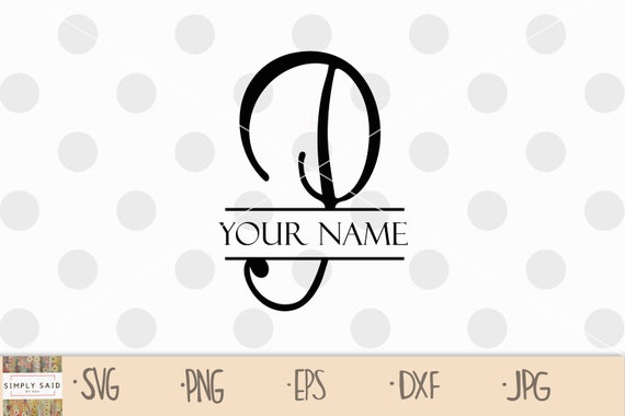 Download Split Monogram P Svg Cricut Cut File