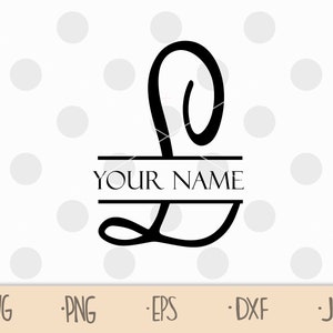 Letra dividida L svg - monograma dividido L svg - inicial L svg - inicial dividida svg - svg l - Arquivos de corte para uso comercial - SVG Cricut Cut File SPM2
