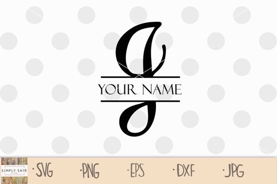 Download Split letter J svg split monogram J svg initial J svg | Etsy