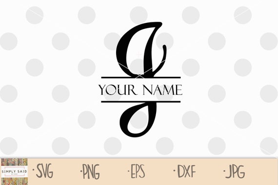 Download Split Letter J Svg Split Monogram J Svg Initial J Svg Etsy