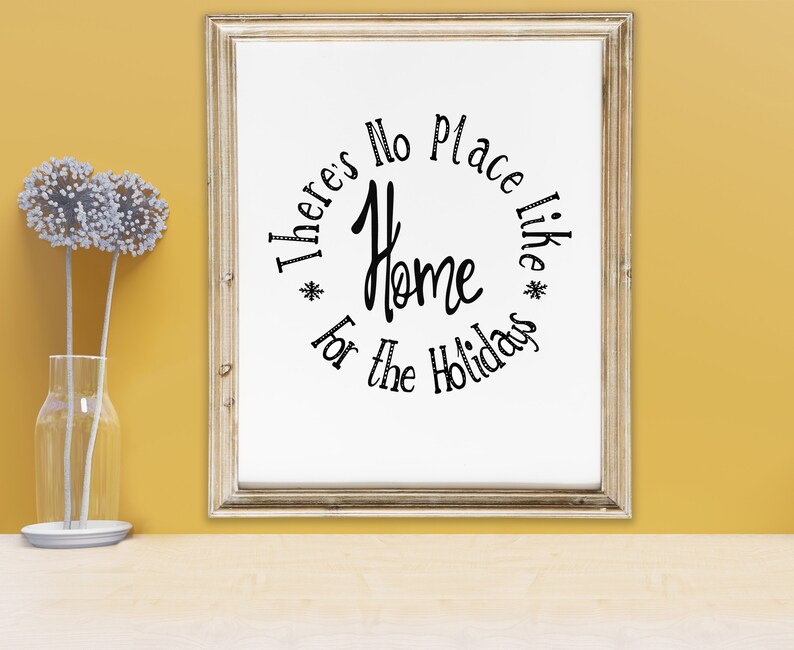 Download There's No Place Like Home for the Holidays SVG zip file ...