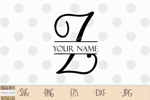 Download Split Letter Z Svg Split Monogram Z Svg Initial Z Svg Etsy