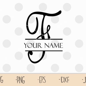 Split letter F svg - split monogram F svg - initial F svg - split initial svg - svg f - Commercial Use Cut Files - SVG Cricut Cut File SPM2
