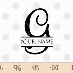 Split letter G svg - split monogram G svg - initial G svg - split initial svg - svg g - Commercial Use Cut Files - SVG Cricut Cut File SPM2