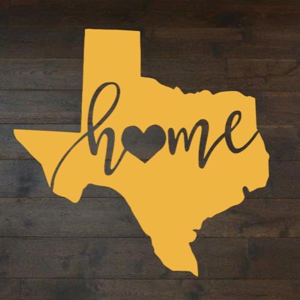 Texas Home Decal- Free Shipping