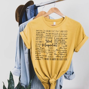 Steel Magnolia Subway type Shirt- Free Shipping