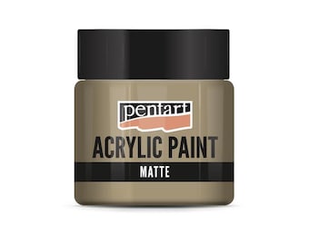 Hazelnut | Pentart Acrylic Paint Matte | 50ML | mixed media, scrapbooking, art journals, diy crafts