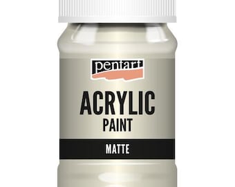 Ivory | Pentart Acrylic Paint Matte | 100ML | mixed media, scrapbooking, art journals, diy crafts