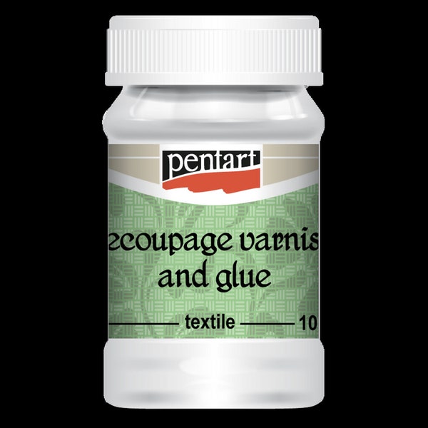 Pentart Decoupage Varnish & Glue for Textile 100ML  - mixed media, scrapbooking, art journals