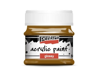 Light Brown | Pentart Acrylic Glossy Paint  | 50ML | mixed media, scrapbooking, art journals, diy crafts