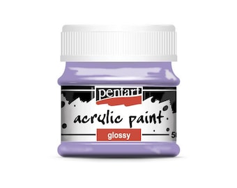 Light Violet | Pentart Acrylic Glossy Paint  | 50ML | mixed media, scrapbooking, art journals, diy crafts