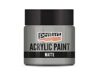 Vintage Gray | Pentart Acrylic Paint Matte | 50ML | mixed media, scrapbooking, art journals, diy crafts