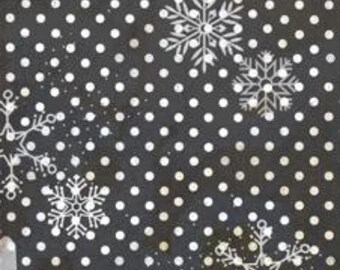 Snowflake Dot - Seasons Greetings 1962 | Decoupage Queen | Ellen J Goods | A4 Decoupage Paper Crafts, scrapbooking, art journals