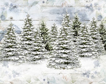 Woodland Trees| Decoupage Queen A4 paper |Decoupage Paper for DIY, Crafts, scrapbooking, art journals, mixed media