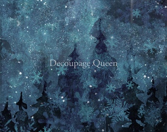 Night Sky Decoupage Queen A4 paper |New Release Decoupage Paper for DIY, Crafts, scrapbooking, art journals, mixed media