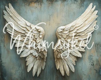 Angel Wings | Whimsykel Designs |  21" x 29" or 14" x 20" | 18 lb Tissue
