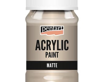 Beige | Pentart Acrylic Paint Matte | 100ML | mixed media, scrapbooking, art journals, diy crafts