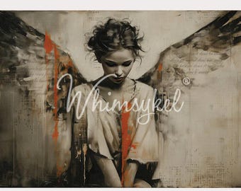 Unseen Wings | Whimsykel Designs |  21" x 29" | 18 lb Tissue