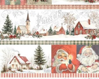 Winter Collage - Christmas in the Village 2026 | Decoupage Queen | Ellen J Goods | A4 Decoupage Paper Crafts, scrapbooking, art journals