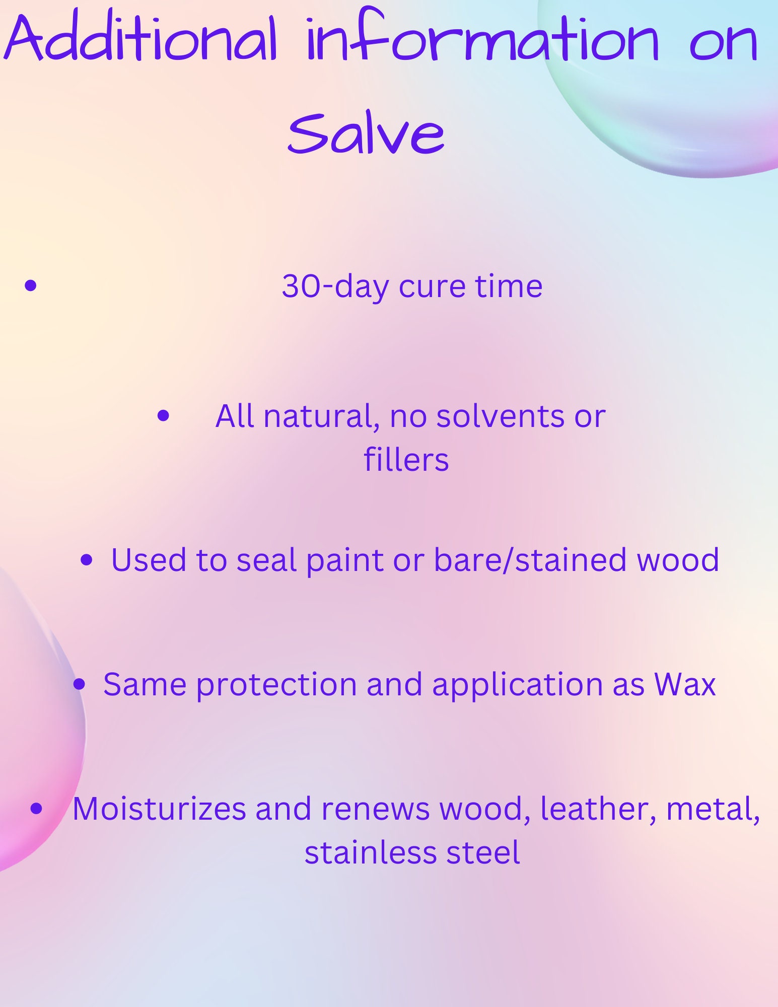 Furniture Wood Salve Wise Owl FAST SHIPPING Paint Sealer Etsy