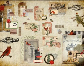 Scrappy Christmas | Roycycled Treasures Decoupage Paper- 21 x 29" | furniture, Crafts, scrapbooking, art journals, mixed media, diy