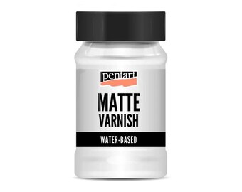 Matte Varnish | Pentart | 100ML and 230 ML | water based  | mixed media, scrapbooking, art journals