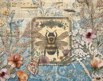 Bee Friend |Iveta Ziendina | Decoupage Queen A4 paper | DIY crafts
