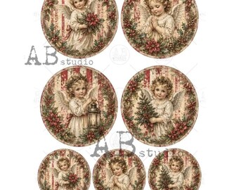 Angel Rounds | AB Studios #776 | A4 | DIY, Crafts, scrapbooking, art journals, mixed media