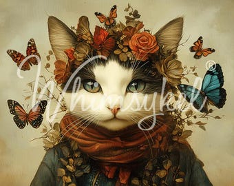 Butterfly Whisperer | Whimsykel Designs |  21" x 29" | 18 lb Tissue