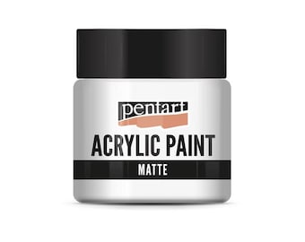 Off White | Pentart Acrylic Paint Matte | 50ML | mixed media, scrapbooking, art journals, diy crafts