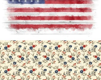America 250 | Dixie Belle Paint |  2 sheets/2 designs of rice decoupage paper A2 | DIY Furniture Arts Crafts