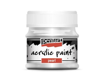 Grey | Pentart Acrylic Paint Pearl | 50ML | mixed media, scrapbooking, art journals, diy crafts