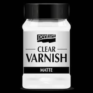 May include: A white jar of Pentart Clear Varnish in Matte finish.