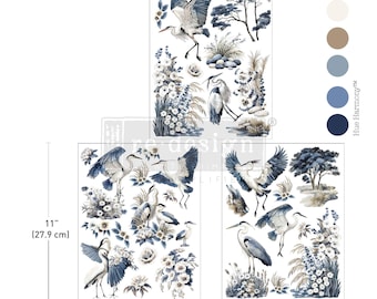 Whisper by the Marsh |Middy transfer|Redesign with Prima 8.5" x 11" | 3 sheets | Furniture Decor